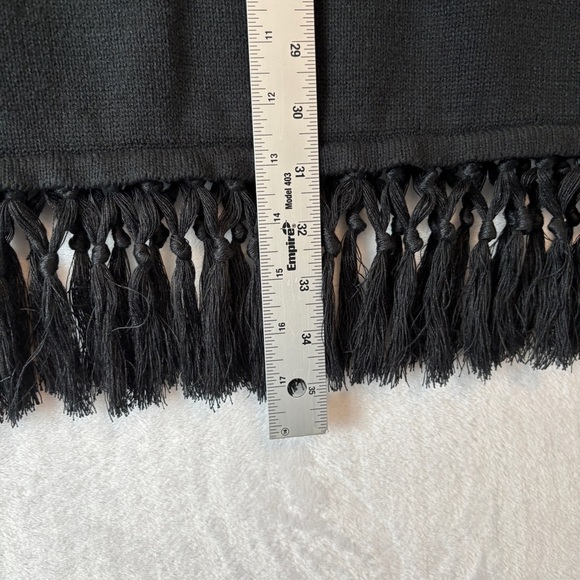 Jason Wu black Sleeveless Sweater Fringe size 4X - Picture 7 of 9